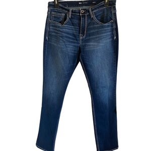 Men's BKE Jake Straight Dark Wash Blue Jeans